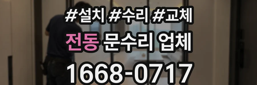 전동 문수리 업체