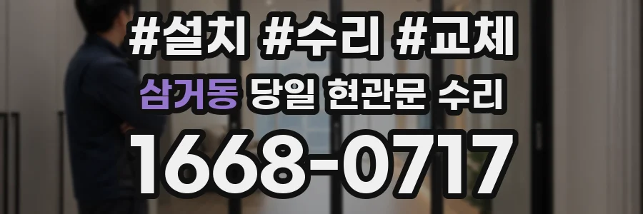 삼거동 당일 현관문 수리