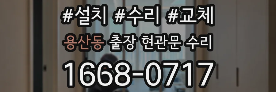 용산동 출장 현관문 수리