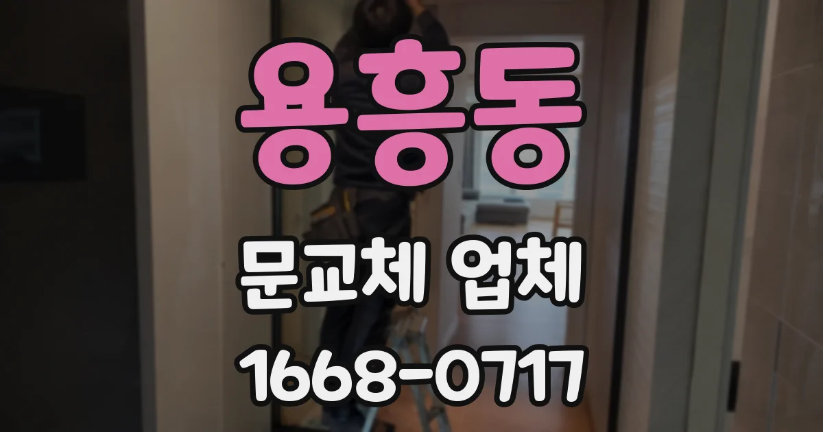 용흥동 문교체 업체