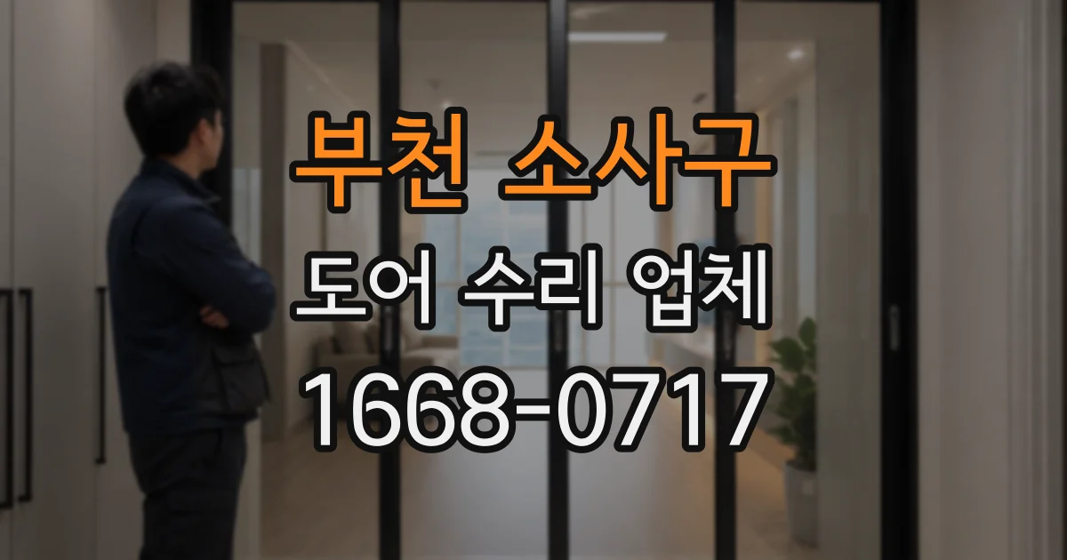 부천 소사구 도어 수리 업체