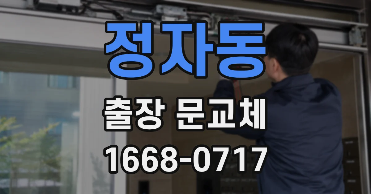 정자동 출장 문교체