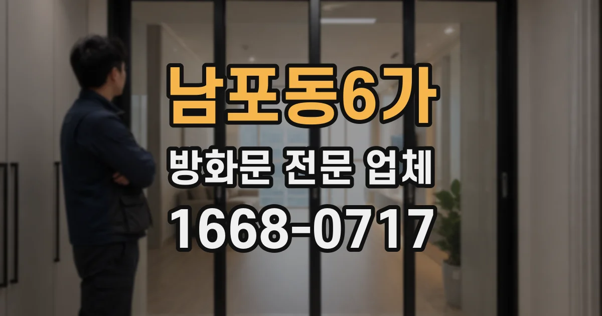 남포동6가 방화문 전문 업체