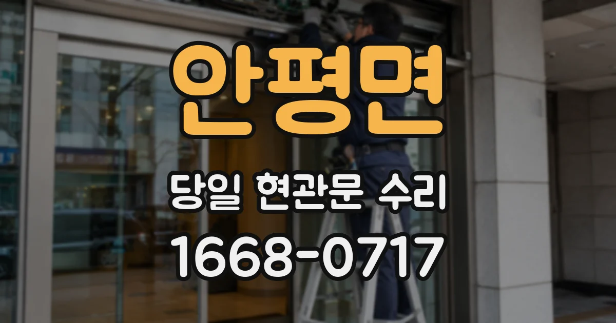 안평면 당일 현관문 수리