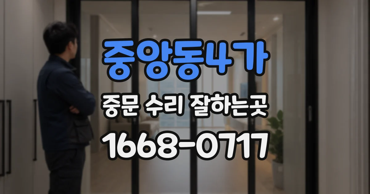 중앙동4가 중문 수리 잘하는곳