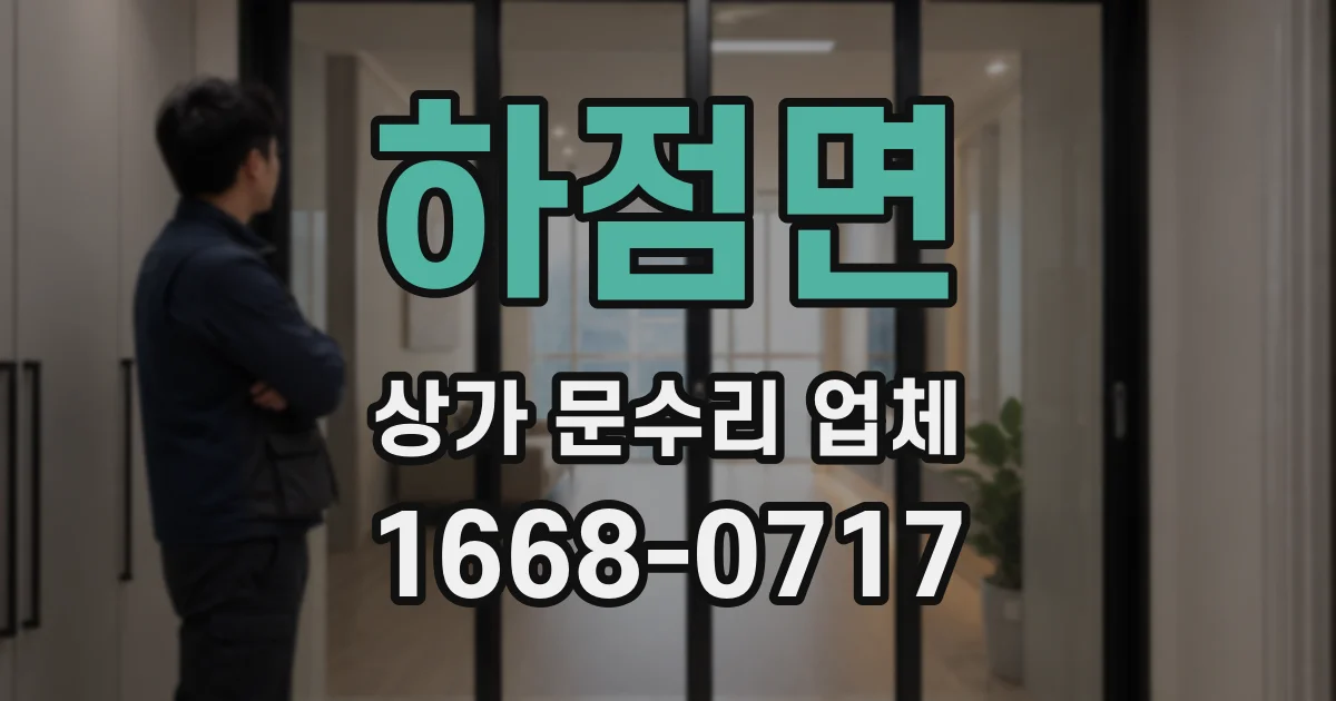 하점면 상가 문수리 업체
