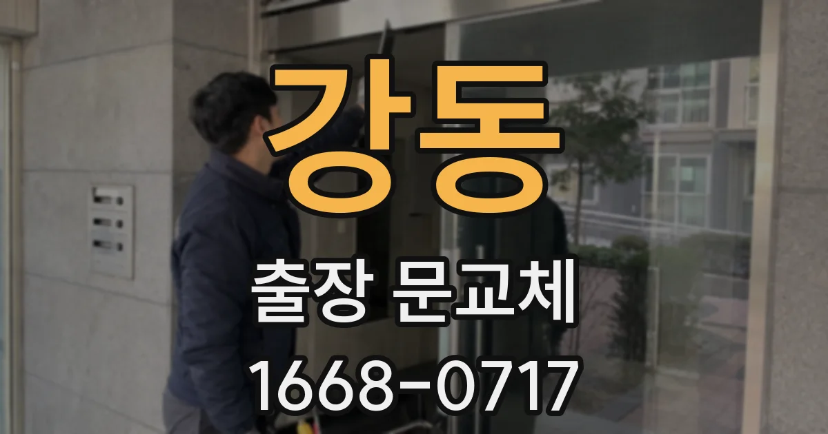 강동 출장 문교체