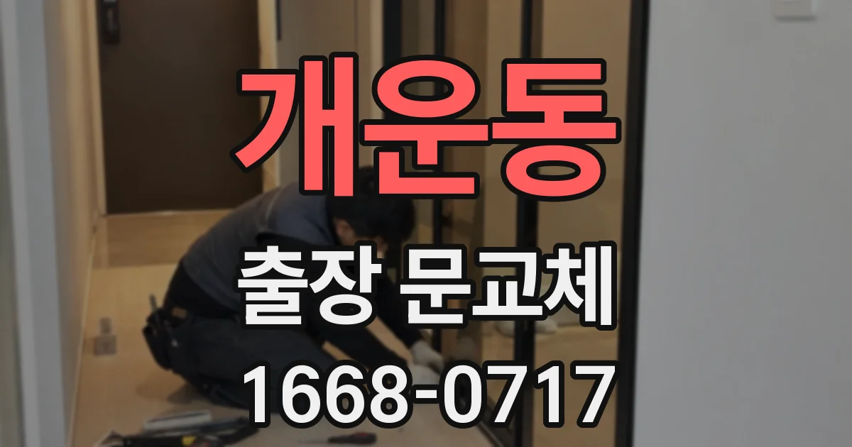 개운동 출장 문교체