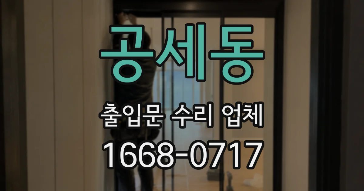 공세동 출입문 수리 업체