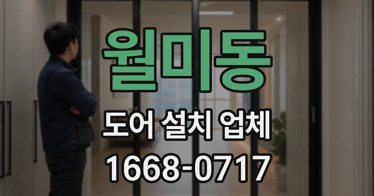 월미동 도어 설치 업체