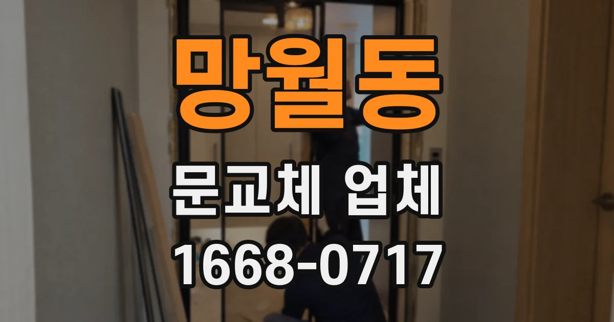망월동 문교체 업체