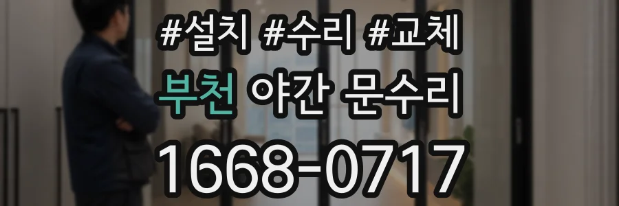 부천 야간 문수리