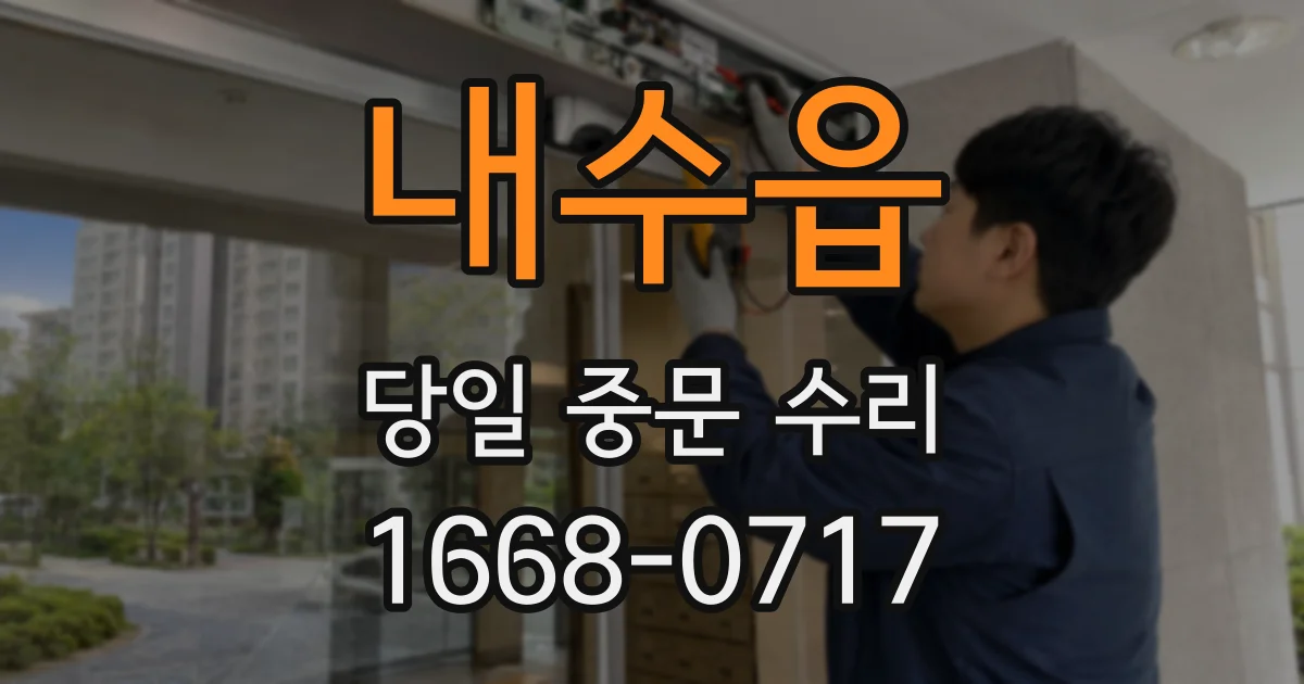 내수읍 당일 중문 수리