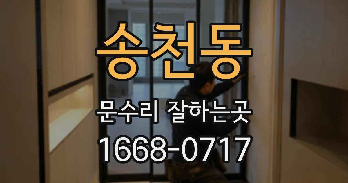 송천동 문수리 잘하는곳