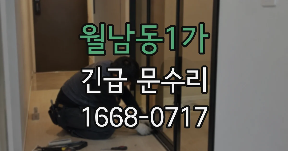 월남동1가 긴급 문수리