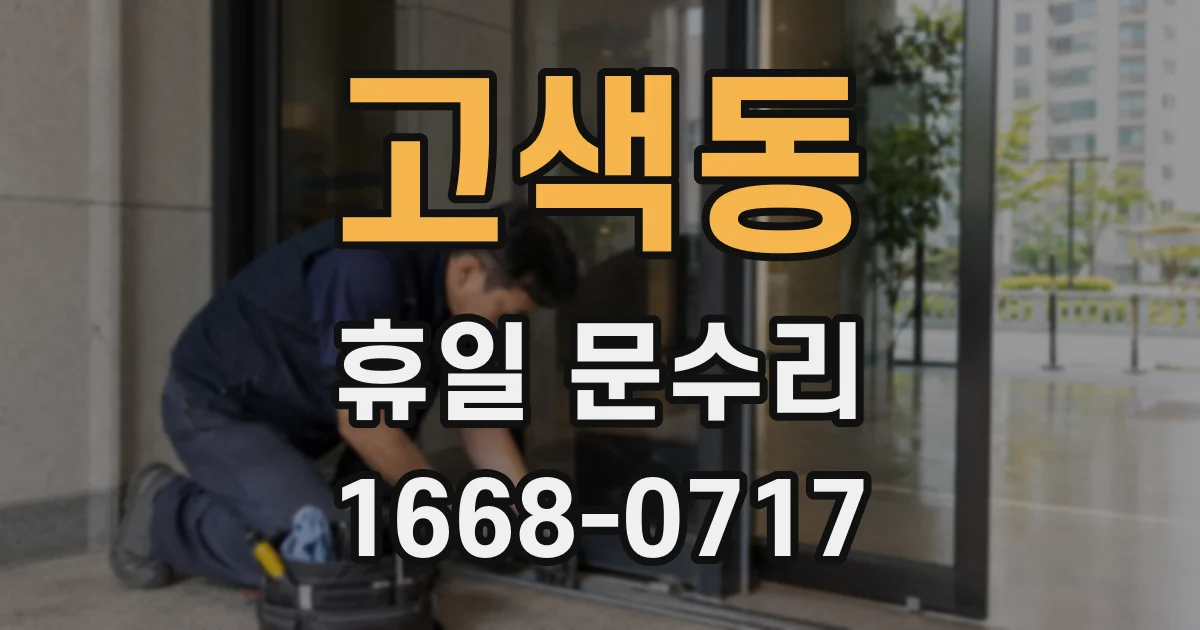 고색동 휴일 문수리