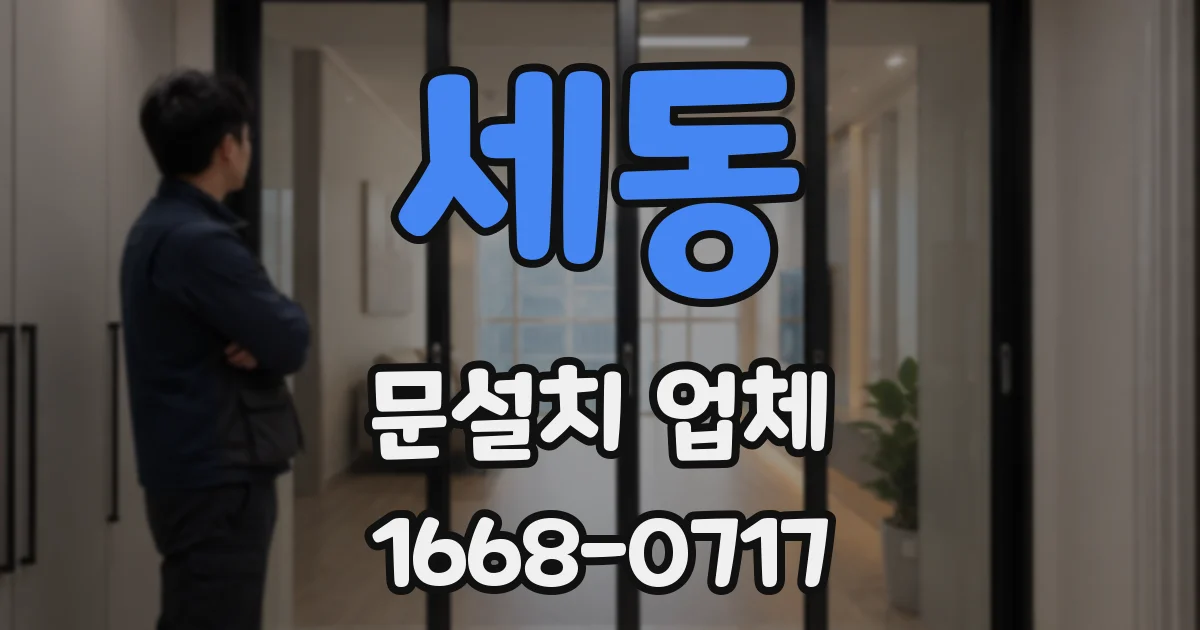 세동 문설치 업체