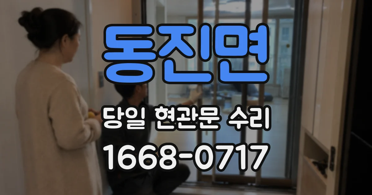 동진면 당일 현관문 수리