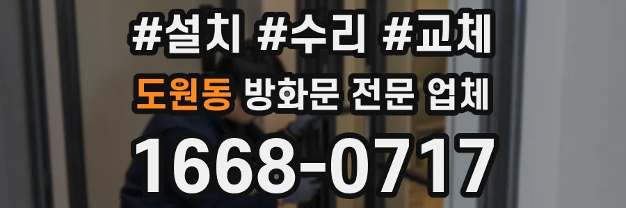 도원동 방화문 전문 업체