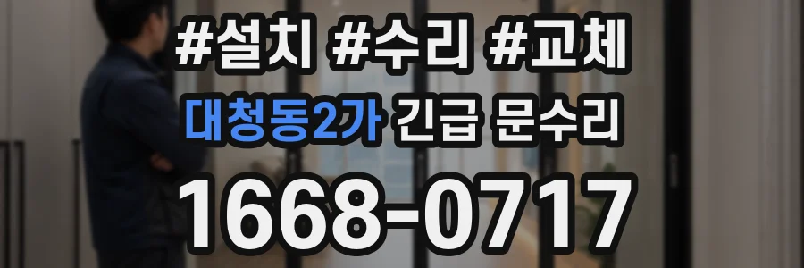 대청동2가 긴급 문수리