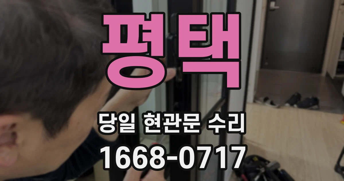 평택 당일 현관문 수리