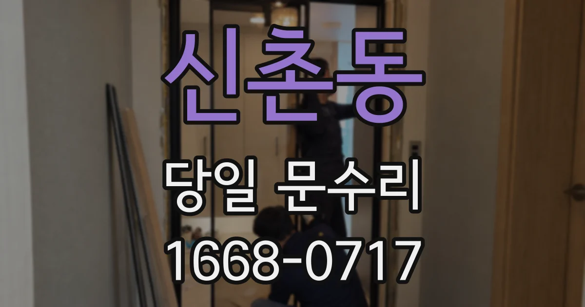 신촌동 당일 문수리