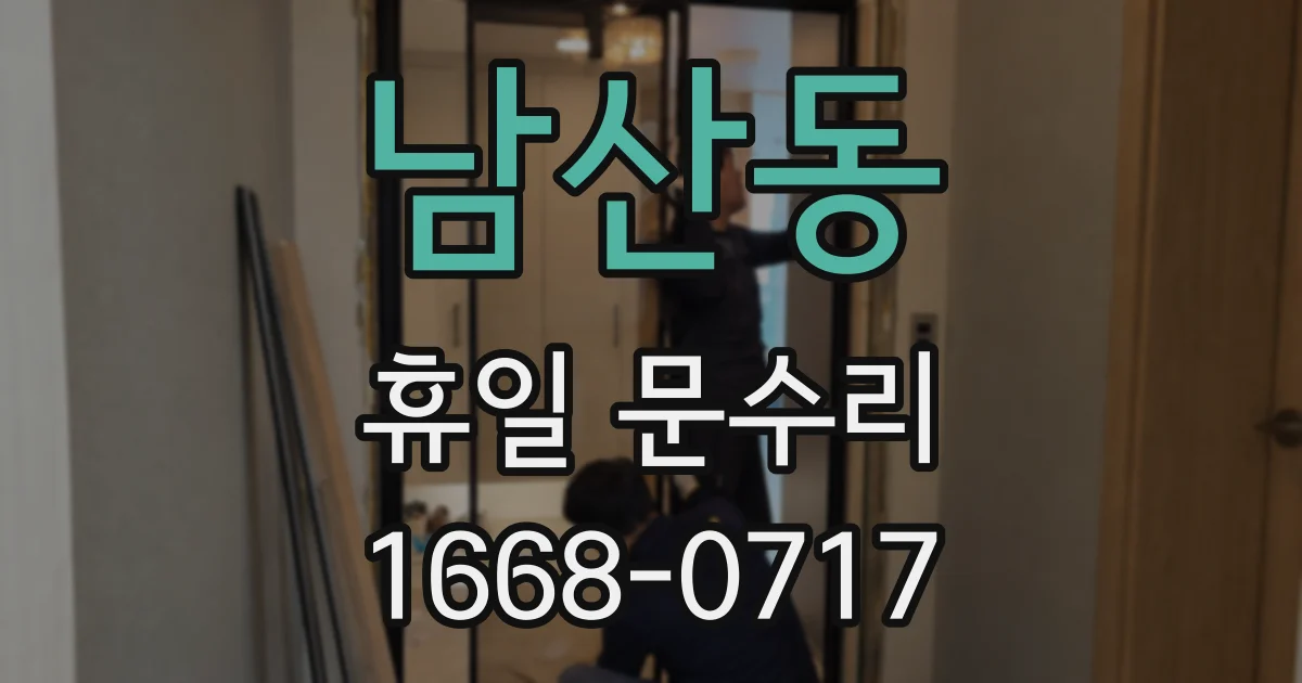 남산동 휴일 문수리
