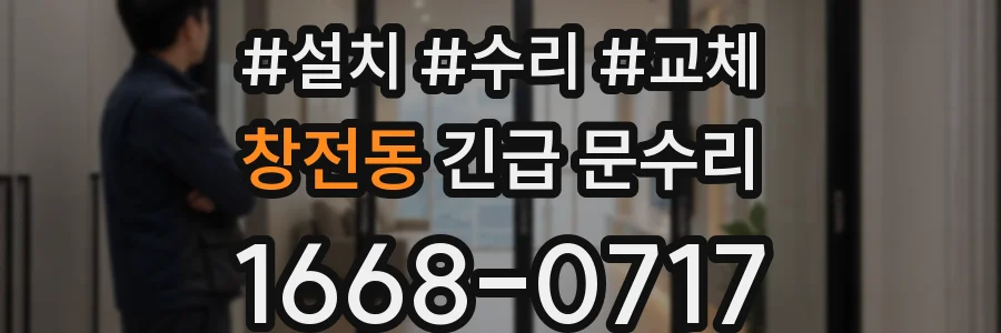 창전동 긴급 문수리