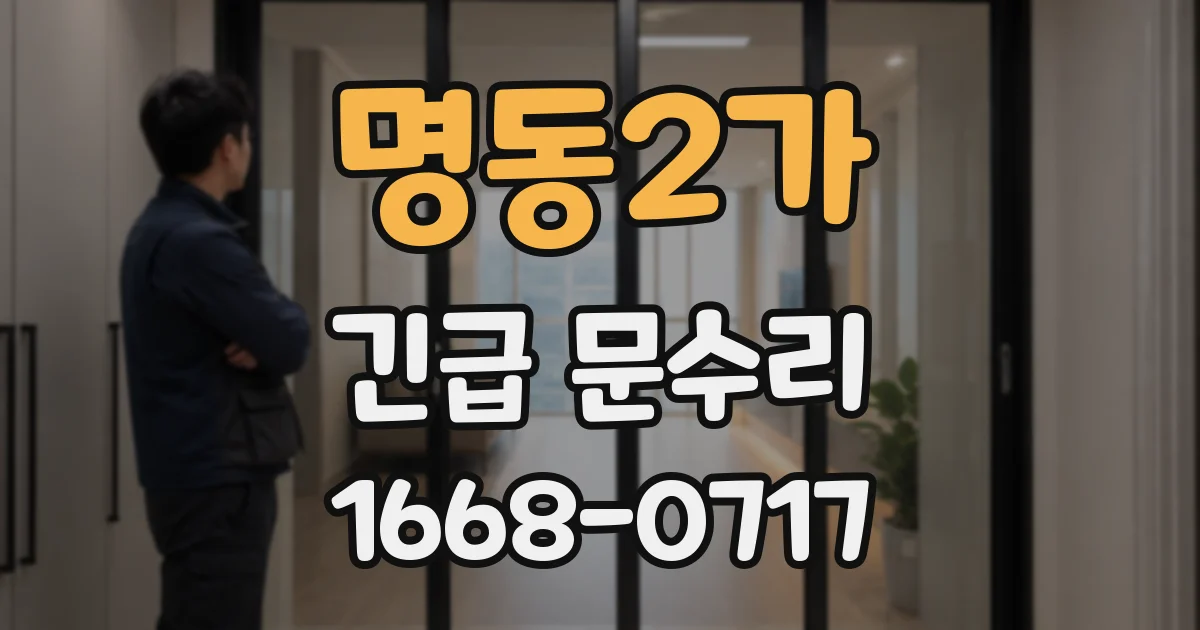 명동2가 긴급 문수리