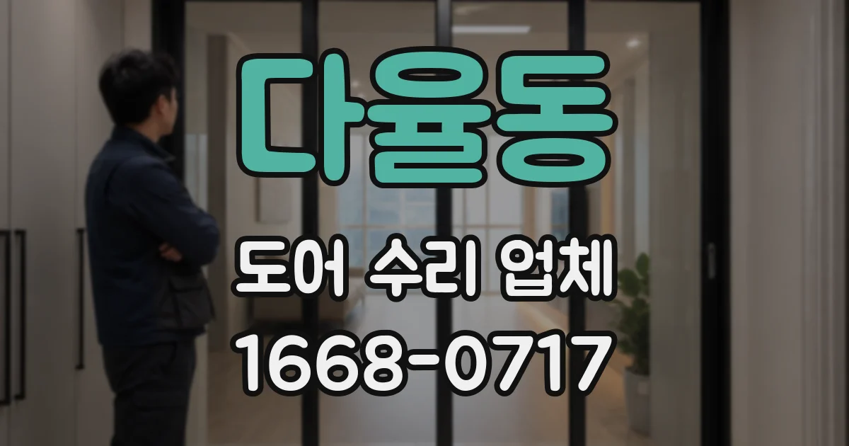 다율동 도어 수리 업체