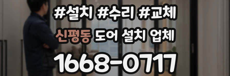 신평동 도어 설치 업체