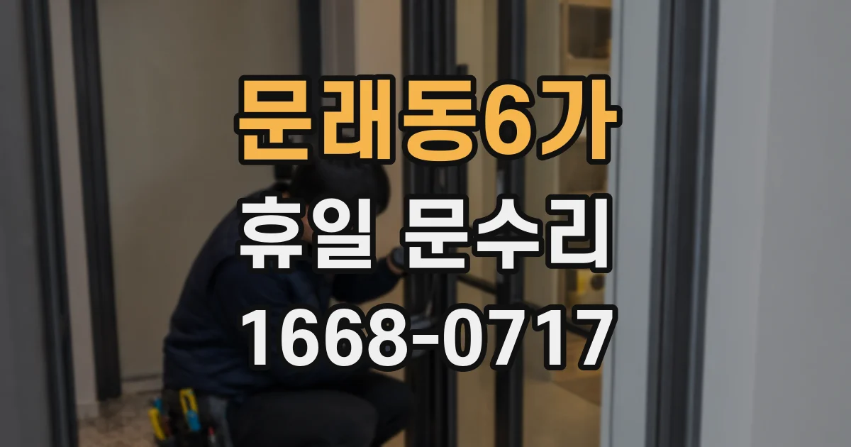 문래동6가 휴일 문수리