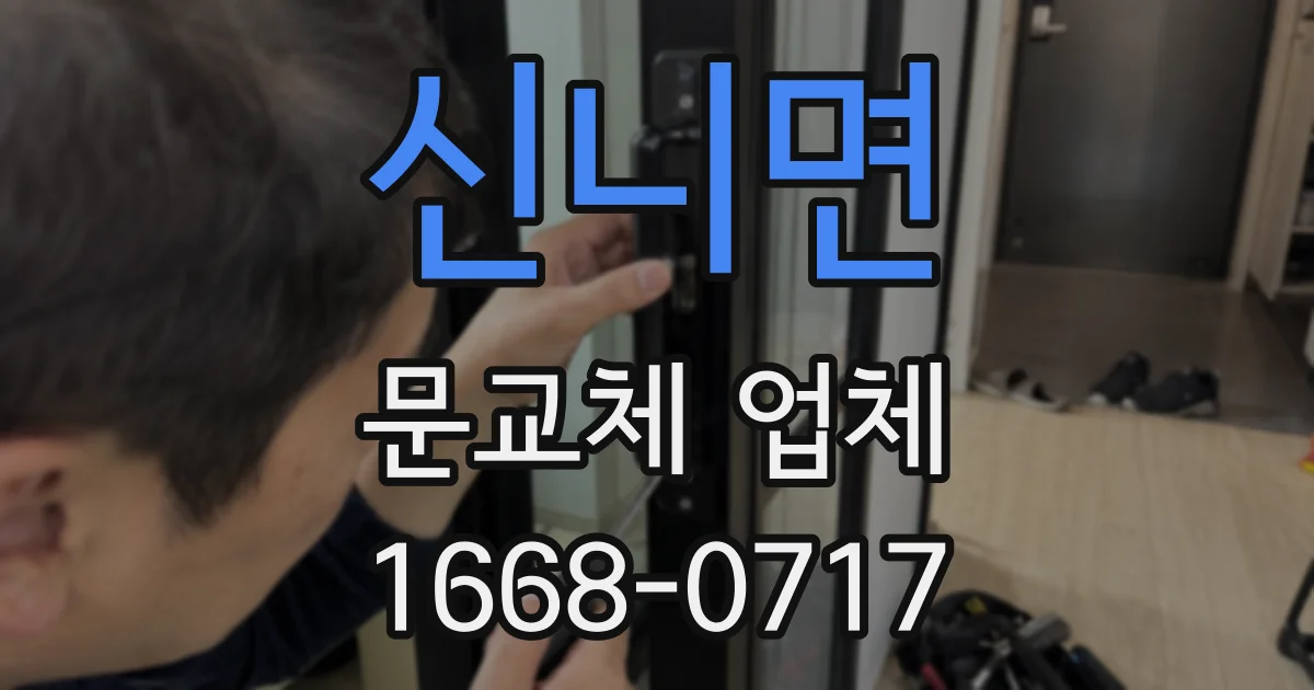 신니면 문교체 업체