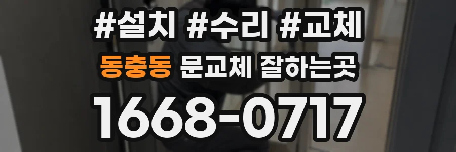 동충동 문교체 잘하는곳