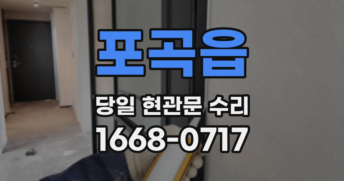 포곡읍 당일 현관문 수리