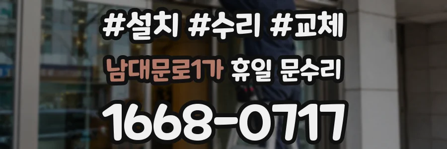 남대문로1가 휴일 문수리