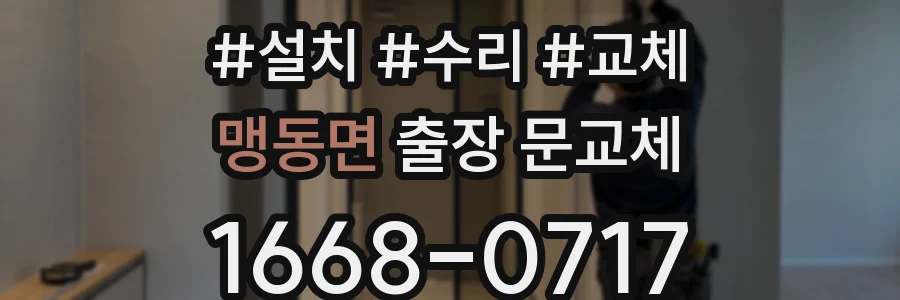 맹동면 출장 문교체