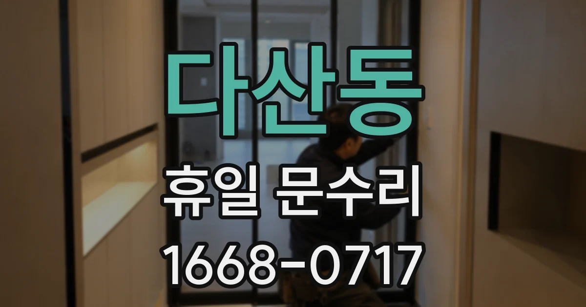다산동 휴일 문수리
