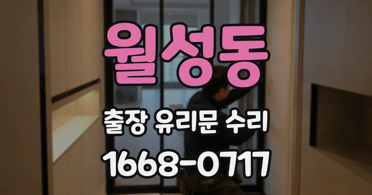월성동 출장 유리문 수리