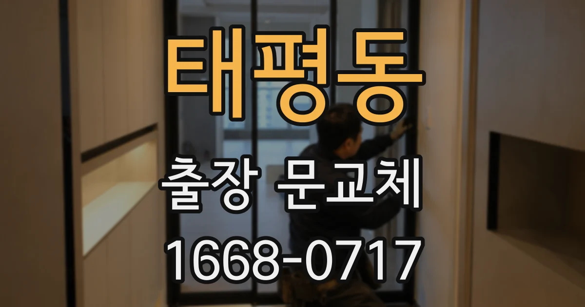 태평동 출장 문교체