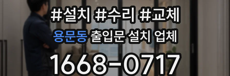 용문동 출입문 설치 업체