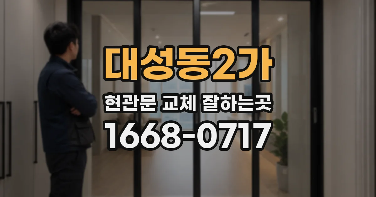 대성동2가 현관문 교체 잘하는곳
