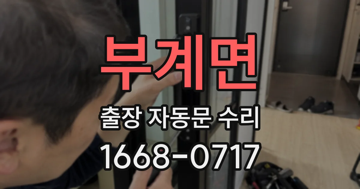 부계면 출장 자동문 수리