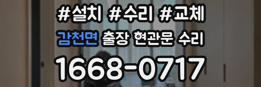 감천면 출장 현관문 수리
