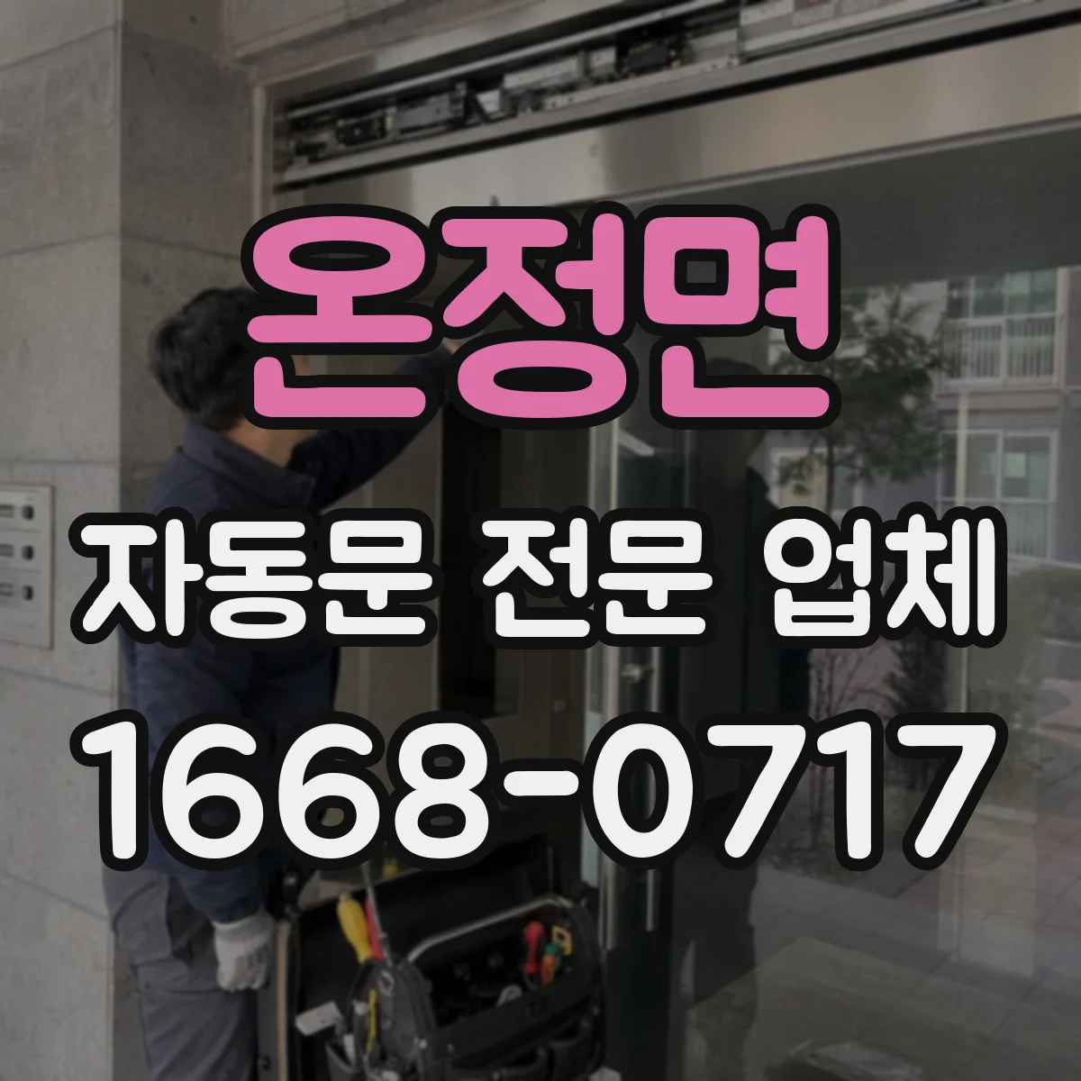 온정면 자동문 전문 업체
