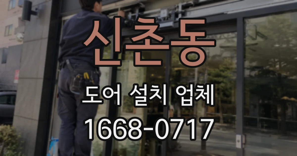 신촌동 도어 설치 업체