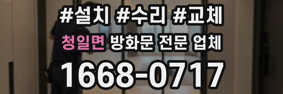 청일면 방화문 전문 업체