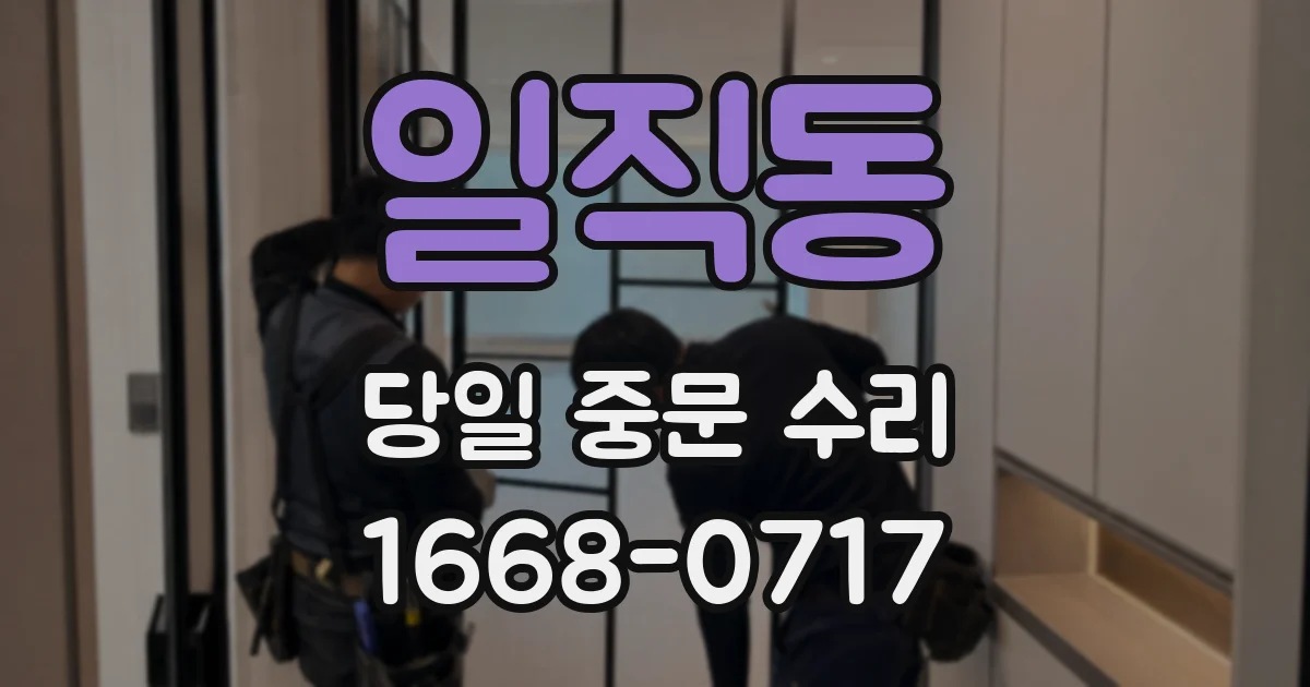 일직동 당일 중문 수리
