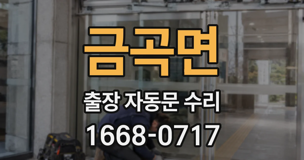 금곡면 출장 자동문 수리