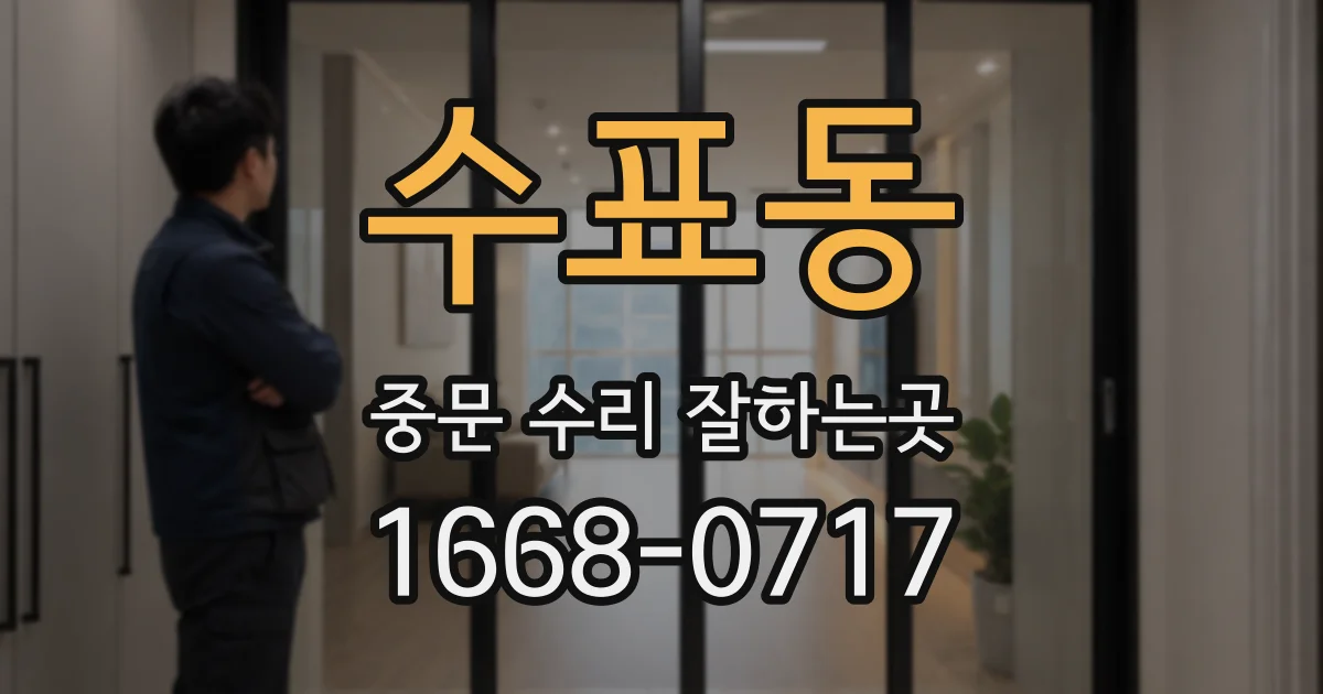 수표동 중문 수리 잘하는곳